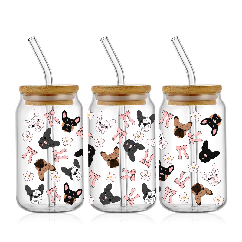 French Bulldogs UV DTF Wrap