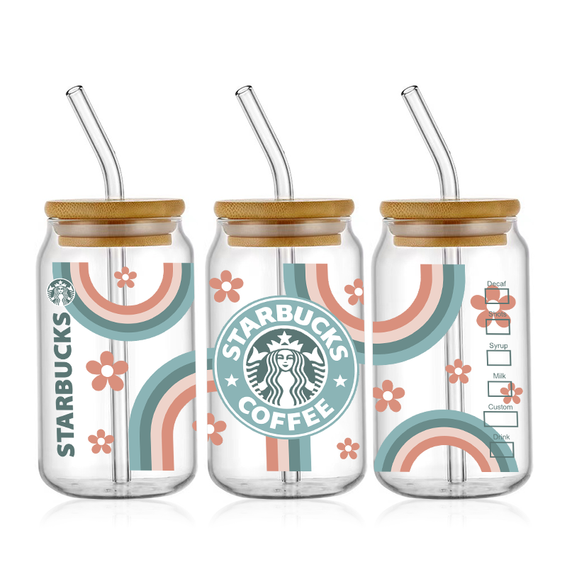 Starbies Coffee UV DTF Wrap