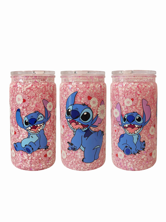 Stitch Snowglobe Acrylic Cup