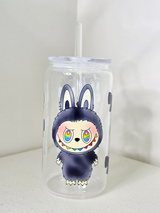 Labubu ID Glass Cup