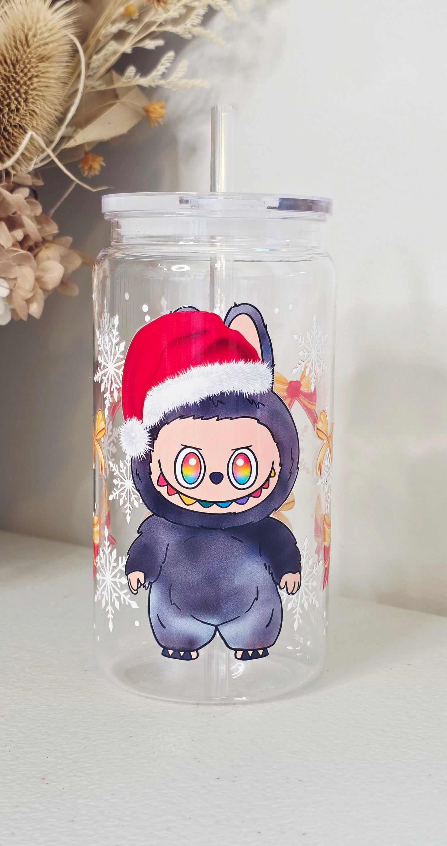 Xmas Labubu Black (plastic cup)