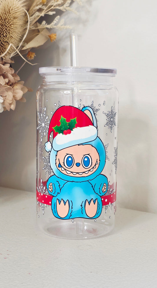Xmas Labubu Blue (plastic cup)