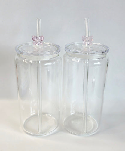 Glass Straw Pink 2