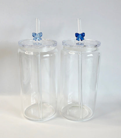 Glass Straw Blue 1