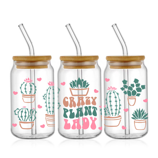Crazy Plant Lady UV DTF Wrap