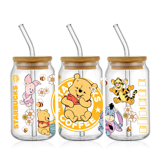 Starbies Winnie the Pooh 1 UV DTF Wrap