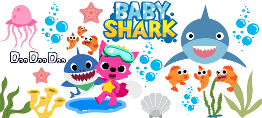 Baby Shark UV DTF Wrap