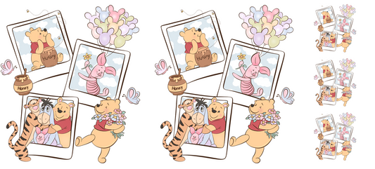 Winnie the Pooh Classic UV DTF Wrap