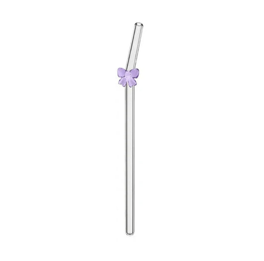 Glass Straw Purple