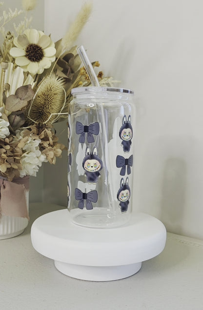 Labubu ID Glass Cup